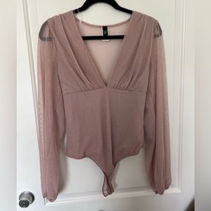 Shimmer Babe Bubble Sleeve Bodysuit